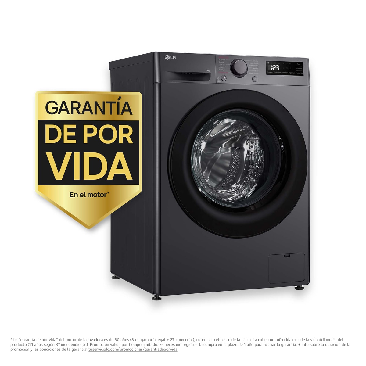 Lavadora  LG 9 kg / 1400  rpm - F4WR5009A6M Platinunm silver-3