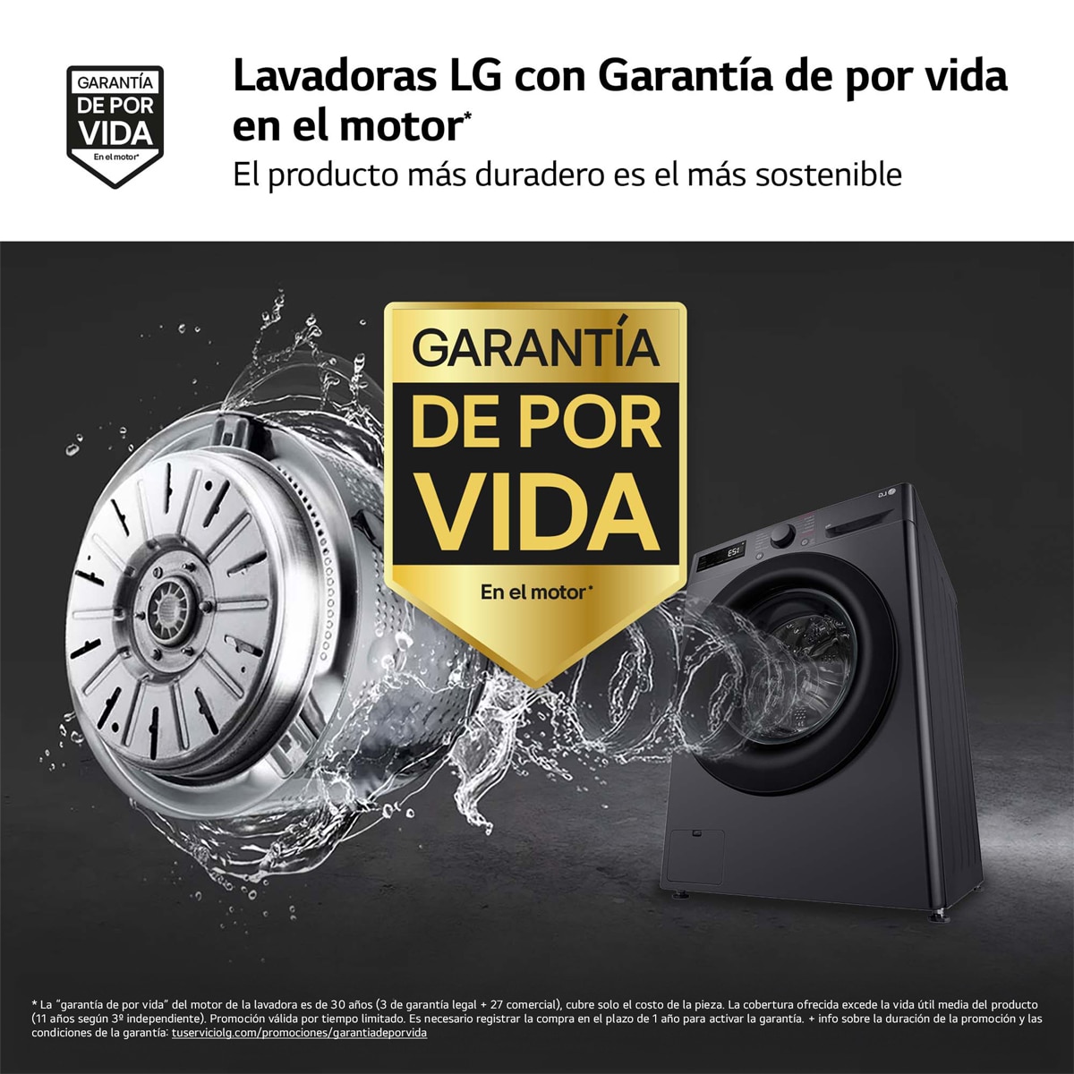 Lavadora  LG 9 kg / 1400  rpm - F4WR5009A6M Platinunm silver-6