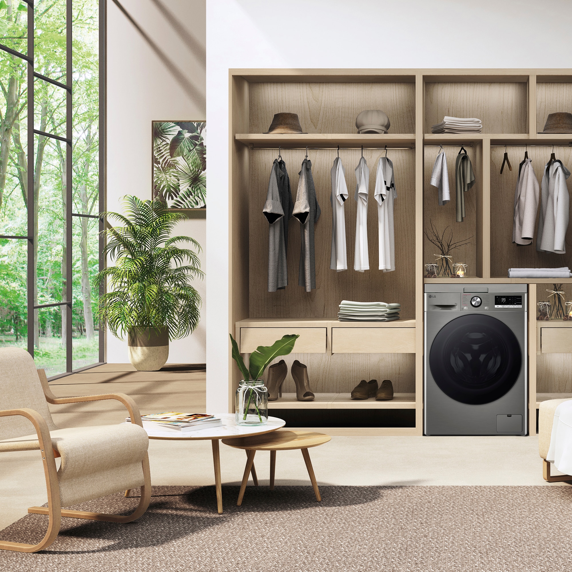 Lavadora LG 9 kg / 1400 rpm - F4WR7009AGS Platinunm silver-18