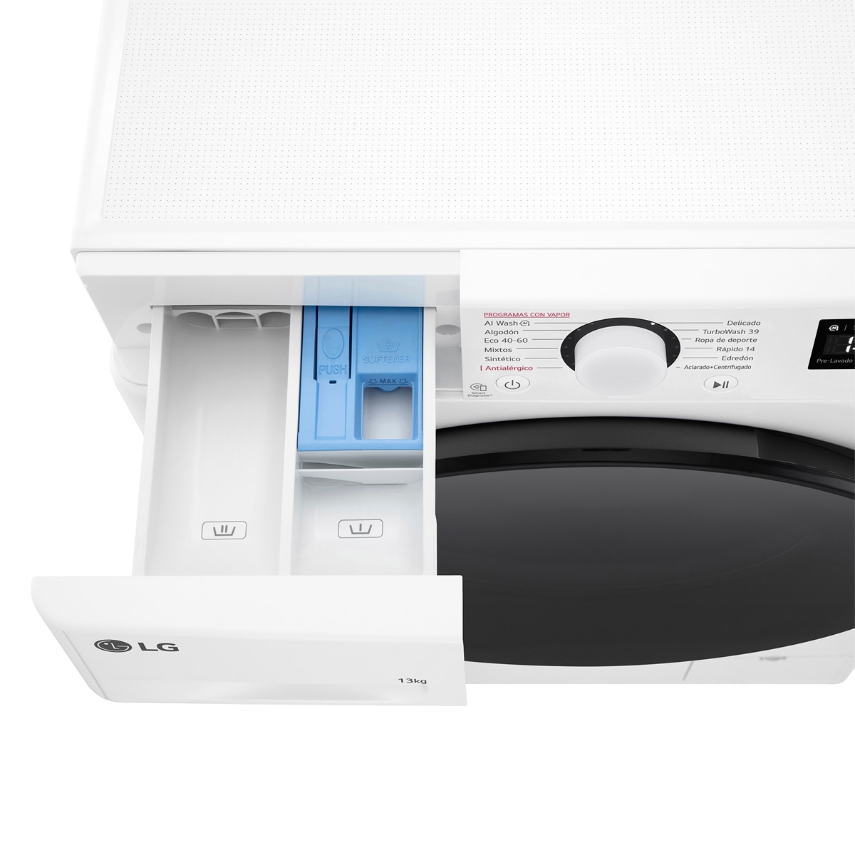 Lavadora LG 13 kg / 1400 rpm, inteligencia artificial, TurboWash 360 - F4WR6013AGW Blanco-16