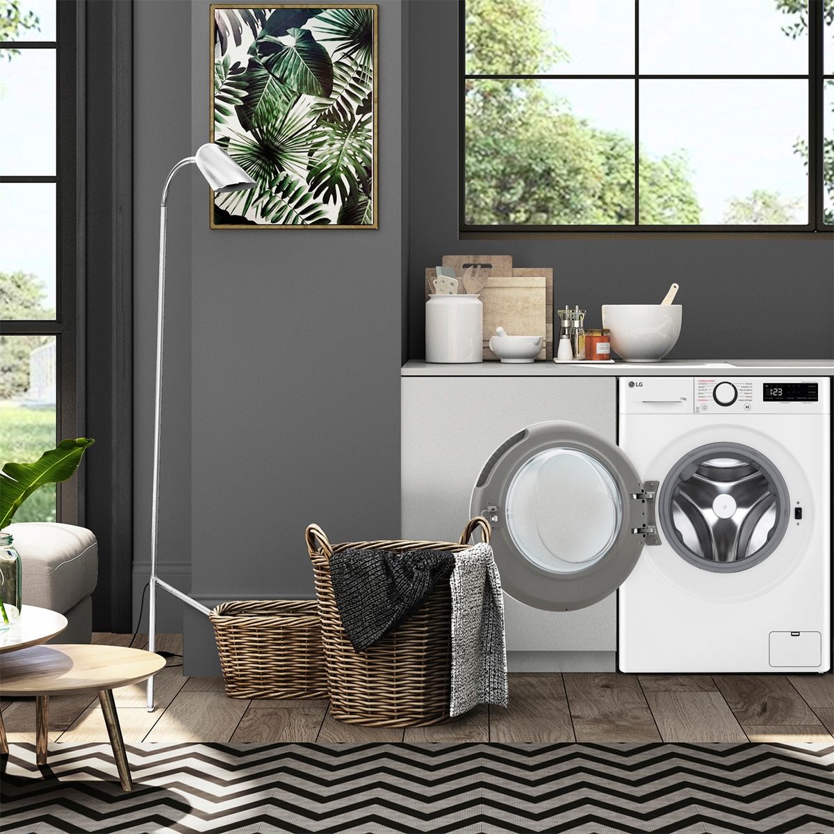 Lavadora LG 13 kg / 1400 rpm, inteligencia artificial, TurboWash 360 - F4WR6013AGW Blanco-19