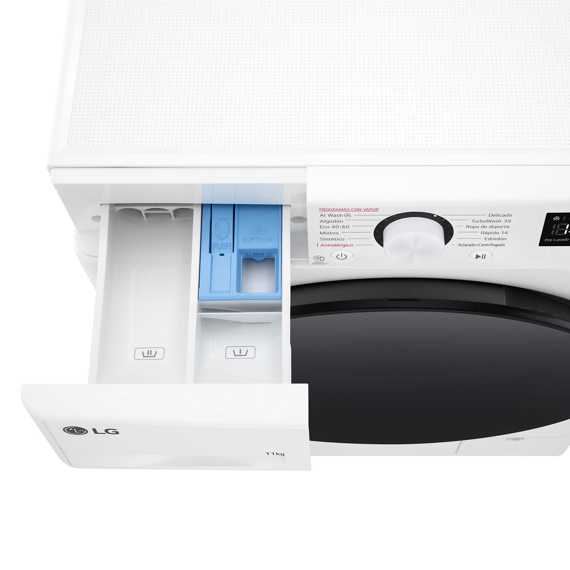 Lavadora LG 11 kg / 1400 rpm, TurboWash 360 - F4WR6011AGW Blanco-13