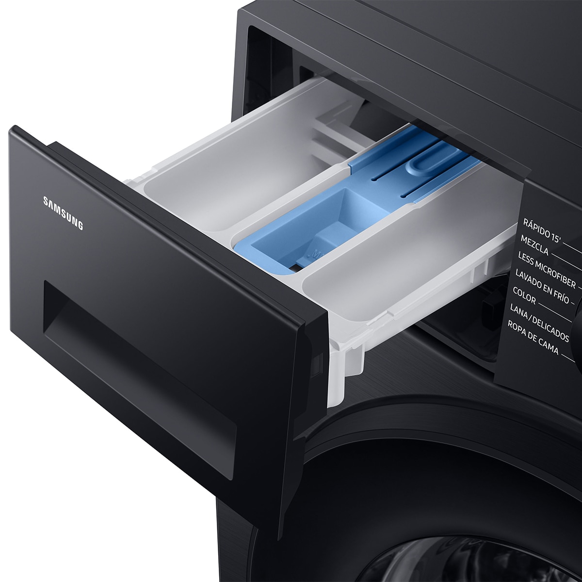Lavadora Samsung 8kg Tecnología Ecobubble™ Clase A Negra WW80CGC04DABEC Negro-7