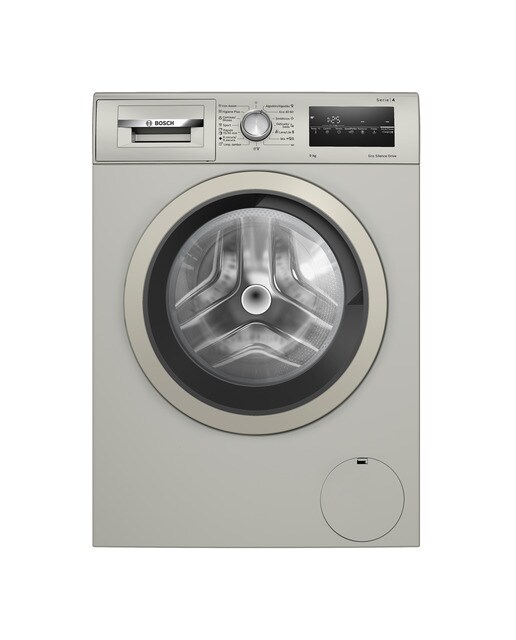Imagem 0 de Máquina de Lavar Roupa Bosch Serie 4 WAN2820XEP Iron Assist, Carga Frontal de 9 Kg e de 1400 rpm - Silver Inox
