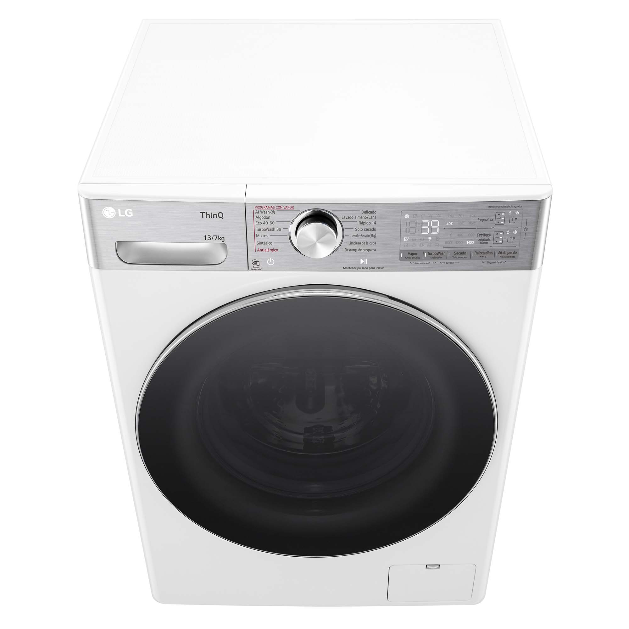 Lavadora secadora LG 13 kg lavado, 7 kg secado,  1.400 rpm  - F4DR9513A2W Blanco-16