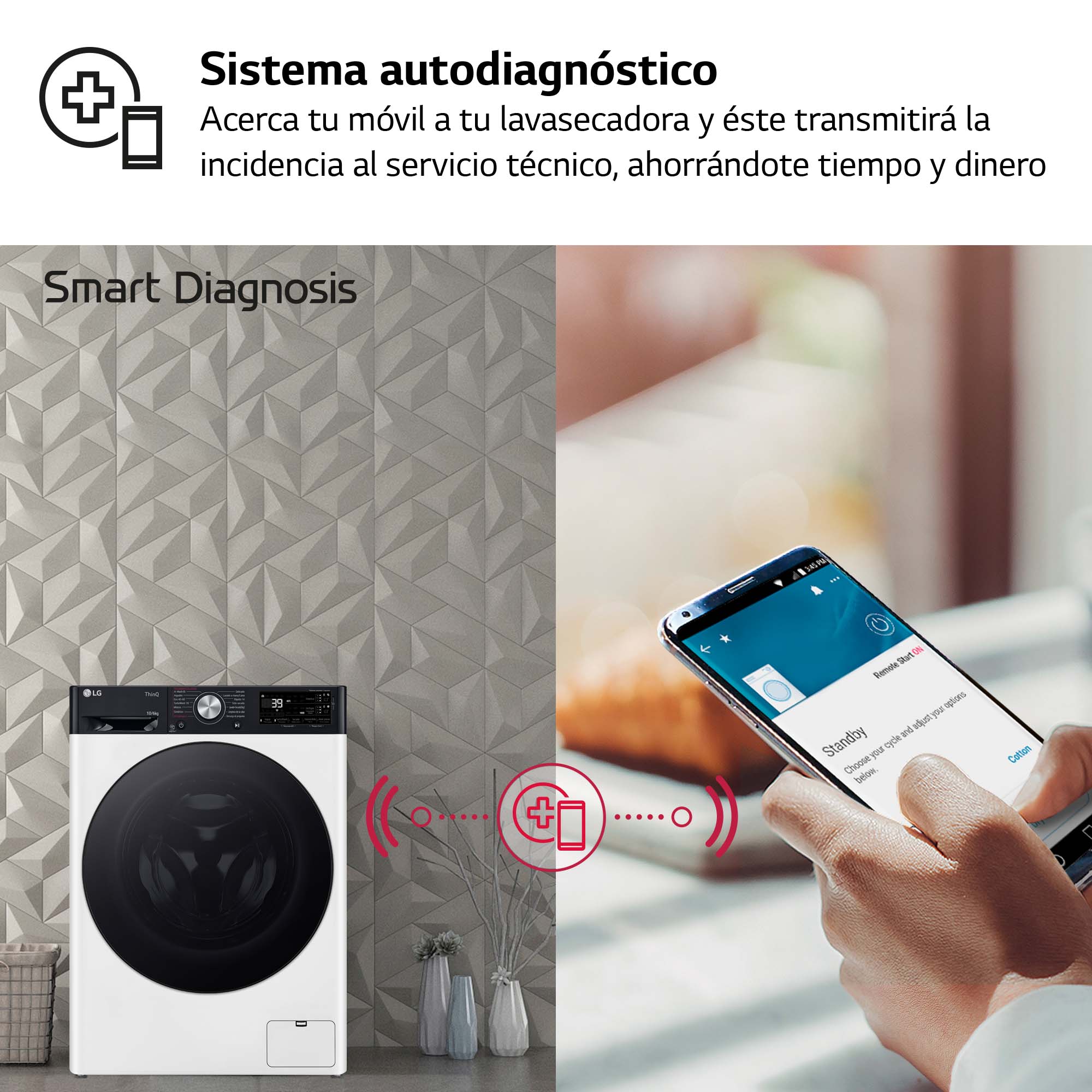 Lavadora secadora LG 10 kg lavado,  6 kg secado, 1400 rpm, inteligencia artificial, Autodosificación - F4DR7510AGW Blanco-11