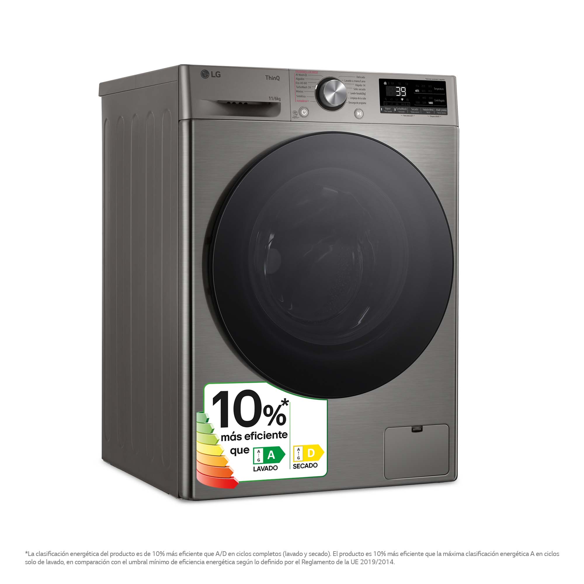 Thumbnail 2 de LG F4DR7011AGS lavadora secadora 11 kg, 1400 rpm