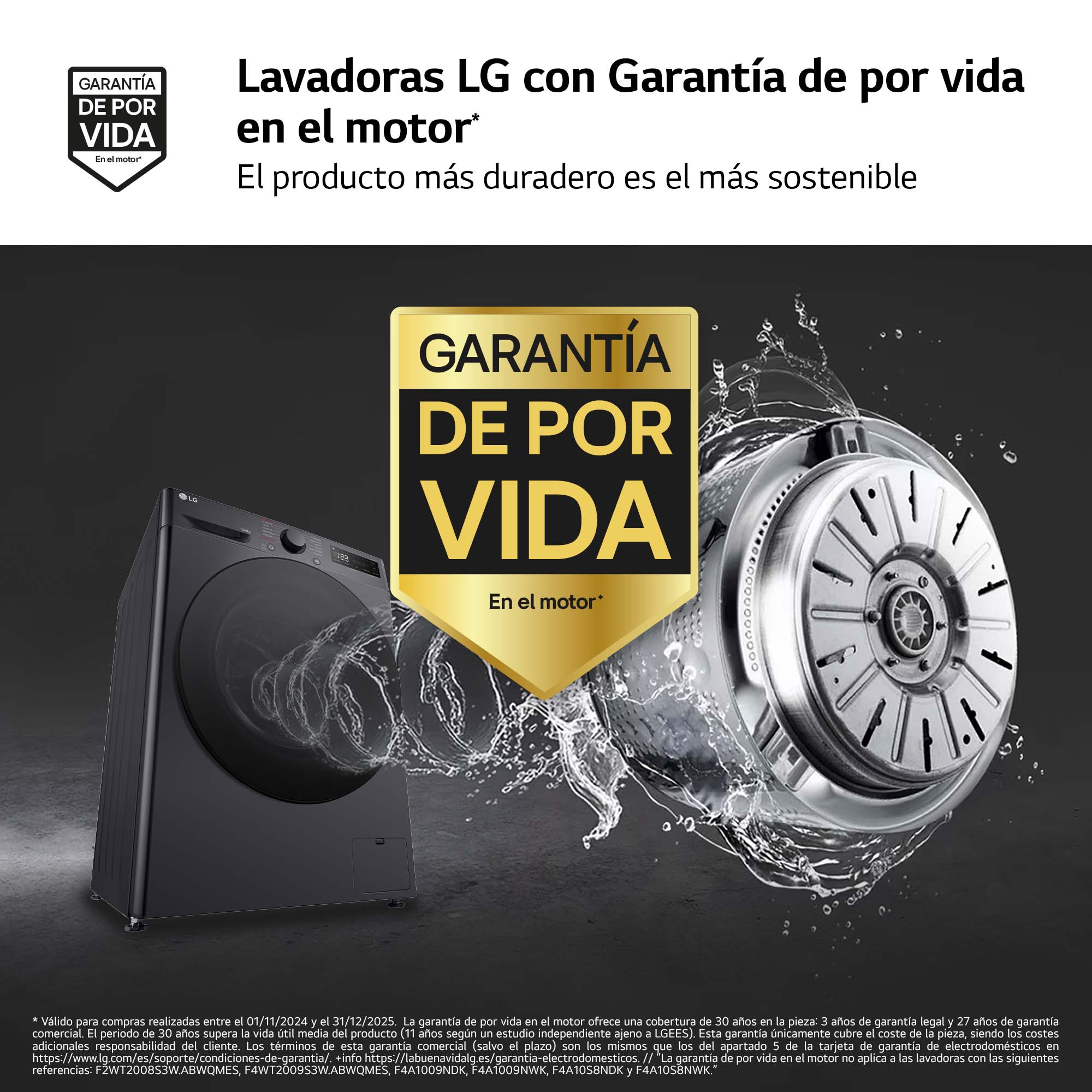 Lavadora secadora LG 10 kg lavado, 6 kg secado, 1.400 rpm, inteligencia artificial - F4DR6010AGM Inox-6