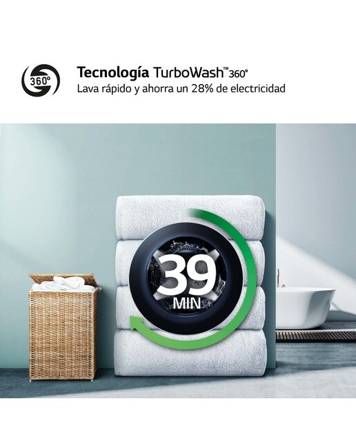 Lavadora secadora LG 10 kg lavado,  6 kg secado,  1.400 rpm, inteligencia artificial - F4DR6010A1W Blanco-6