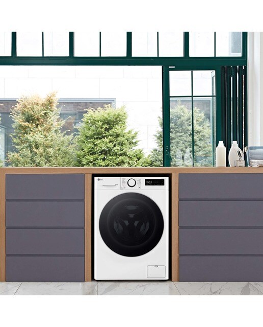Lavadora secadora LG 10 kg lavado,  6 kg secado,  1.400 rpm, inteligencia artificial - F4DR6010A1W Blanco-12