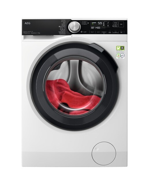 Imagem 0 de Máquina de Lavar Roupa AEG Série 8000 LFR8504L6Q Carga Frontal PowerCare de 11 Kg e de 1400 rpm - Branco