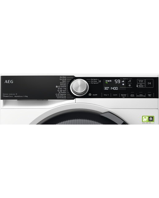 Máquina de Lavar Roupa AEG Série 8000 LFR8504L6Q Carga Frontal PowerCare de 11 Kg e de 1400 rpm - Branco Branco-3