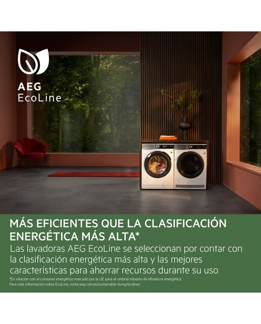 Máquina de Lavar Roupa AEG Série 8000 LFR8504L6Q Carga Frontal PowerCare de 11 Kg e de 1400 rpm - Branco Branco-6