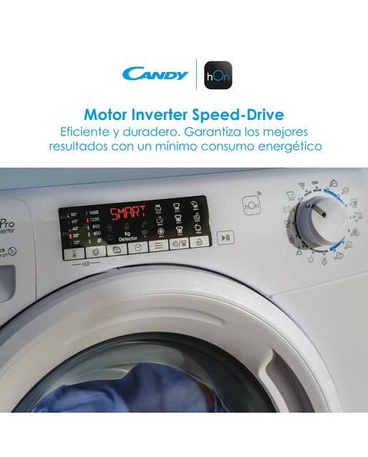 Máquina de Lavar e Secar Roupa Candy COW4854TWM6/1-S Smart Pro Inverter de 8/5 Kg e 1400 rpm - Branco Branco-8