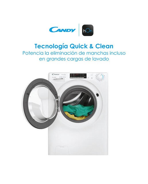 Máquina de Lavar e Secar Roupa Candy COW4854TWM6/1-S Smart Pro Inverter de 8/5 Kg e 1400 rpm - Branco Branco-9