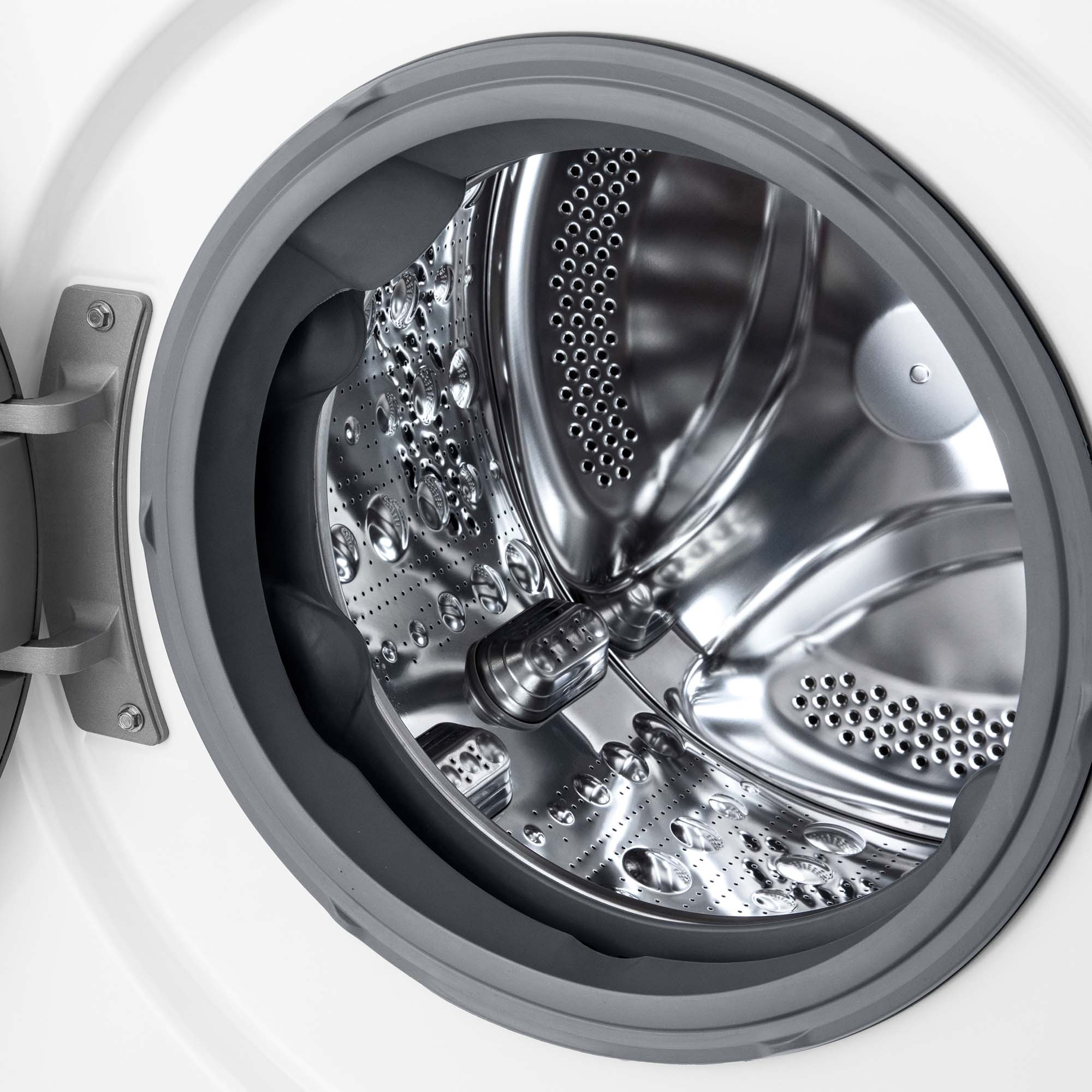 LG F2WR5S09A0W – Lavatrice intelligente, 9 kg, AI Direct Drive, 1200 rpm, carico frontale, cotone turbo, vapore vapore, fondo ridotto, classificazione A, serie 500 slim, bianco