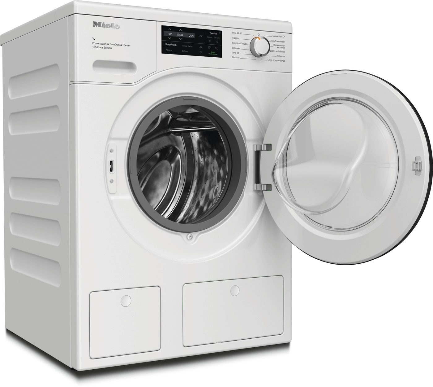 Lavadoras Miele 9 kg / 1,600 rpm, SteamCare, TwinDos y PowerWash - WCI880 WCS 125 - Blanco Blanco-4