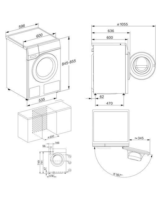 Lavadora Miele 10 kg / 1.400 rpm - WCK 360 WCS - Blanco Blanco-2