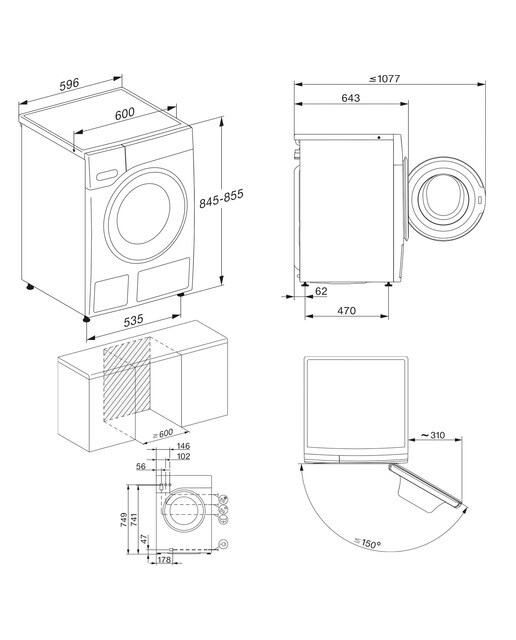 Lavadora Miele 10 kg / 1.400 rpm - WWK 360 WCS - Blanco Blanco-2