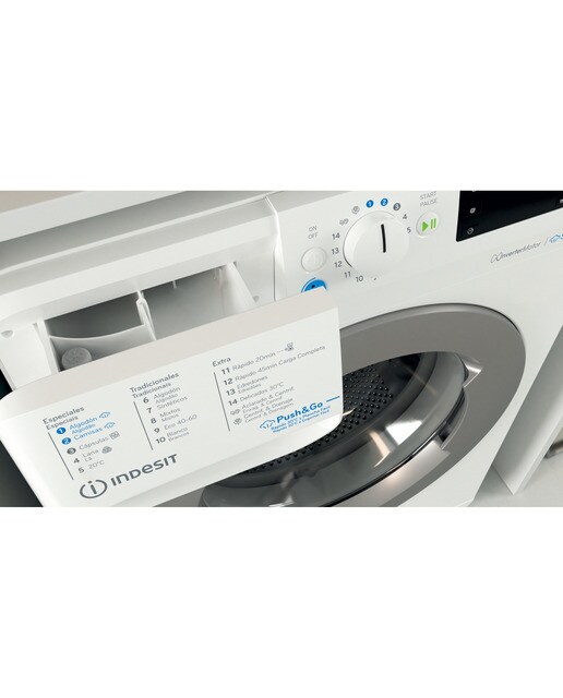 Máquina de Lavar Roupa Indesit BWE 81496X WSV SPT Carga Frontal de 8 kg e de 1400 rpm - Branco Branco-4