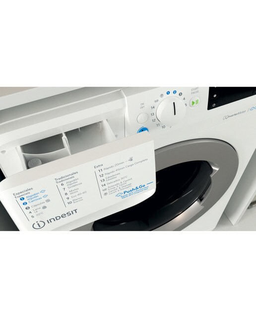 Lavadora Indesit 10 kg / 1.400 rpm - BWE 101496X WSV SPT Blanco-4