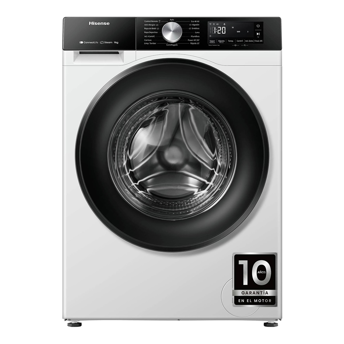 Imagen 0 de Lavadora secadora Hisense 9 kg / 1.400 rpm Serie 3S - WD3S9043BW3