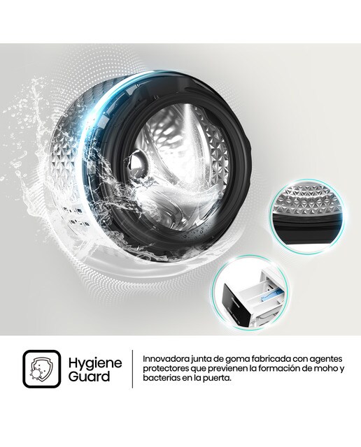 Lavadora Hisense 12 kg / 1.400 rpm, Wifi Serie 3S - WF3S1243BW3 Blanco-8