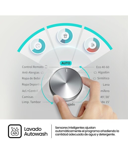 Lavadora Hisense 12 kg / 1.400 rpm, Wifi Serie 3S - WF3S1243BW3 Blanco-10