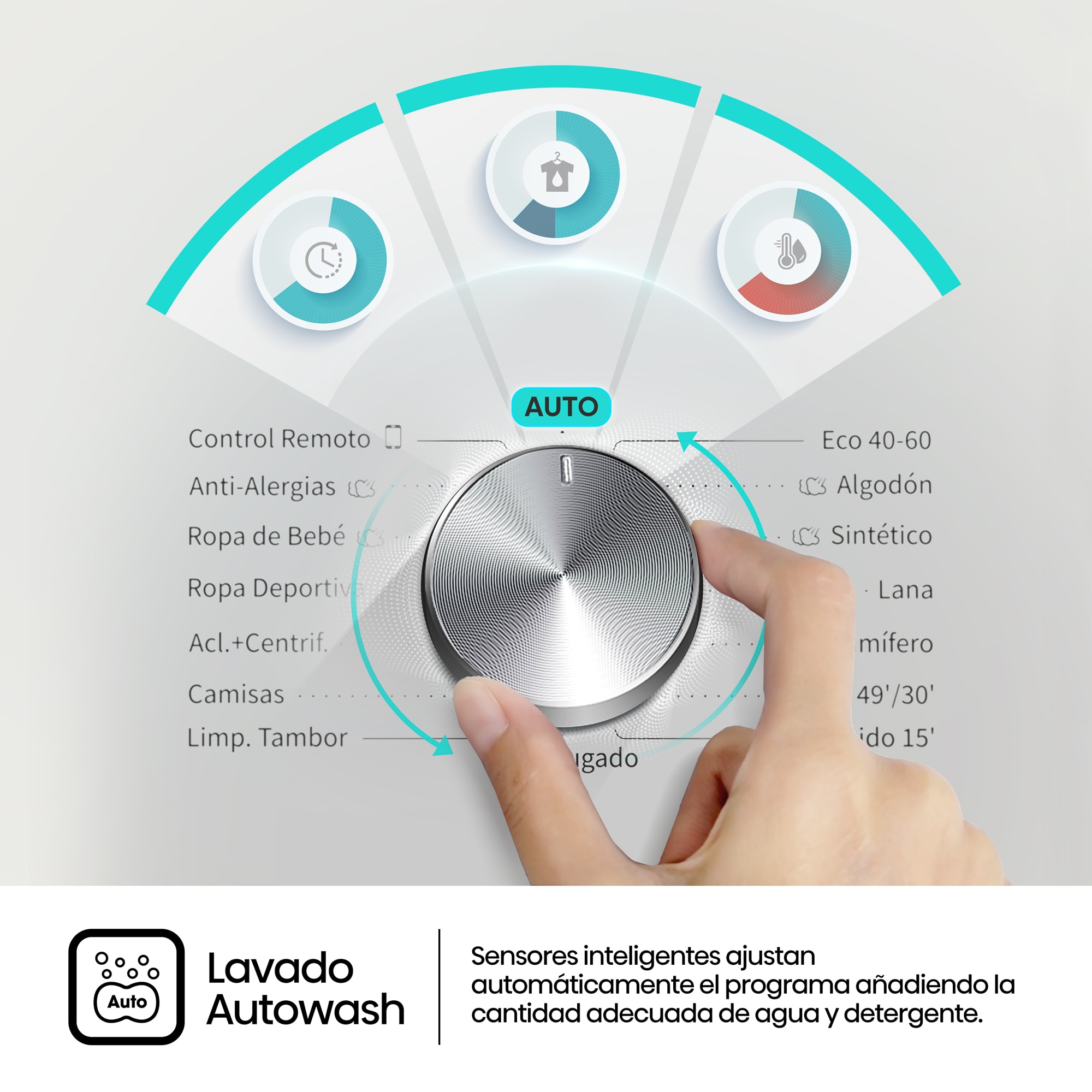 Lavadora Hisense 9 kg / 1.400 rpm Serie 3S - WF3S9043BB3 Negro-10