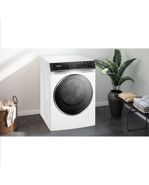 Máquina de Lavar e Secar Roupa Siemens WN54C2A0ES Carga Frontal i-Dos de 10,5/6 Kg e de 1400 rpm - Branco Branco-10