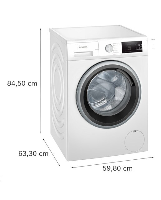Máquina de Lavar Roupa Siemens iQ300 WM14N290EP Carga Frontal de 9 Kg e 1400 rpm - Branco Branco-3