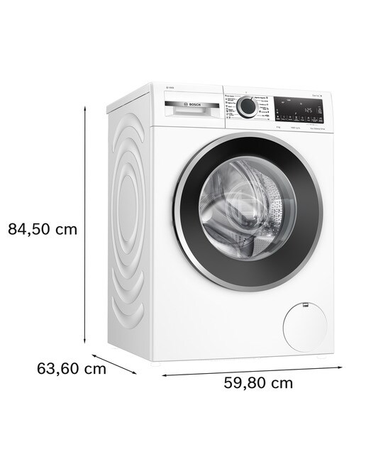 Lavadora Bosch 9 kg/1.400 rpm, dosificación automática i-DOS - WGG244F1ES Blanco-2