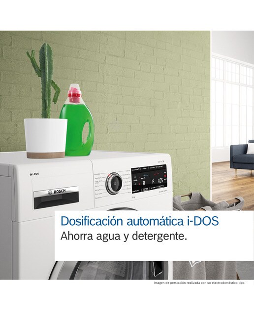 Lavadora Bosch 9 kg/1.400 rpm, dosificación automática i-DOS - WGG244F1ES Blanco-10