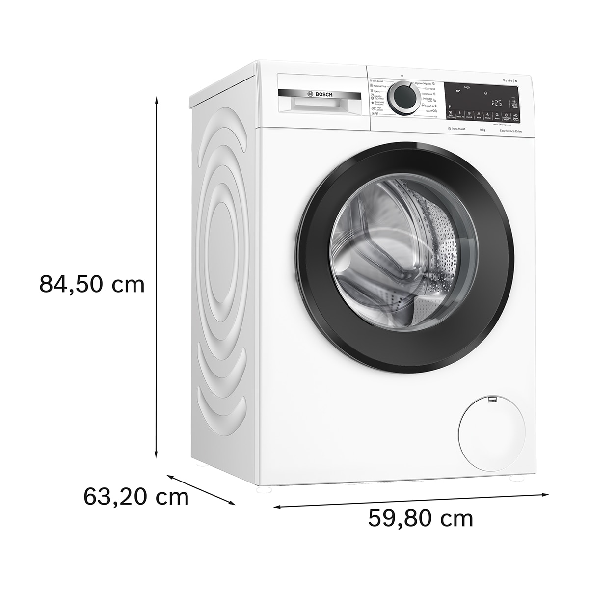Lavadora Bosch 9  kg/ 1.400 rpm, ActiveWater Plus - WGG244Z0ES Blanco-2