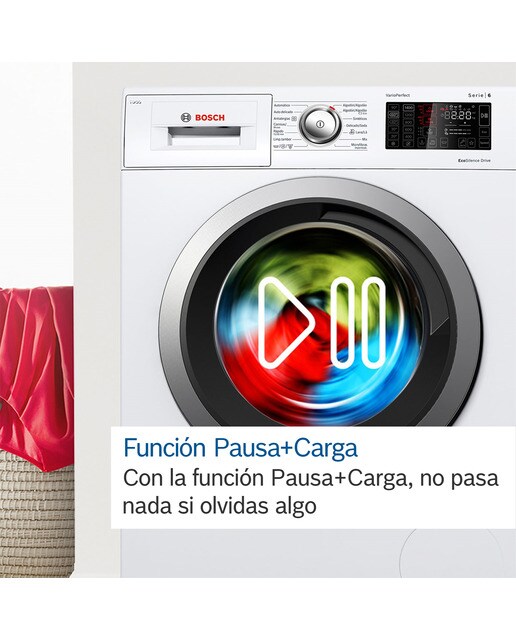 Máquina de Lavar Roupa Bosch Serie 6 WUU28T6KES Motor EcoSilence, Carga Frontal de 9 Kg e 1400 rpm - Silver Inox Aço inoxidável-6
