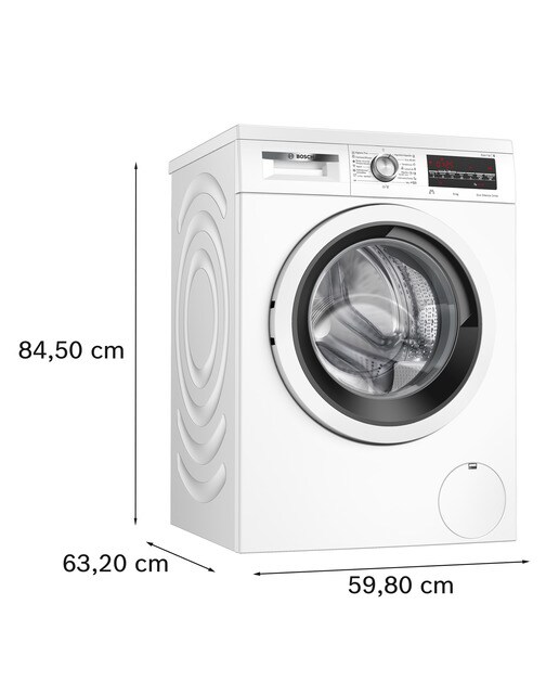 Máquina de Lavar Roupa Bosch WUU28T66ES Carga Frontal, Motor EcoSilence de 9 Kg e de 1400 rpm - Branco Branco-2