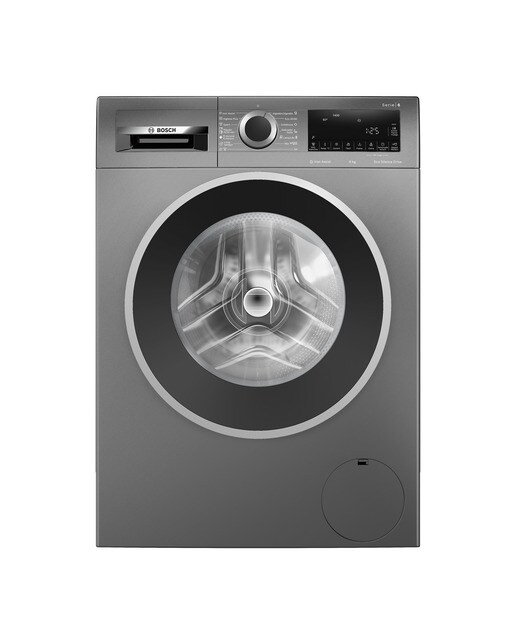 Imagem 0 de Máquina de Lavar Roupa Bosch Serie 6 WGG244ZRES Carga Frontal de 9 Kg e 1400 rpm - Cast Iron Grey
