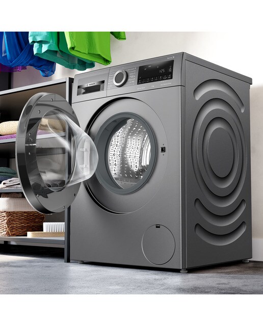 Máquina de Lavar Roupa Bosch Serie 6 WGG244ZRES Carga Frontal de 9 Kg e 1400 rpm - Cast Iron Grey Cinzento-4