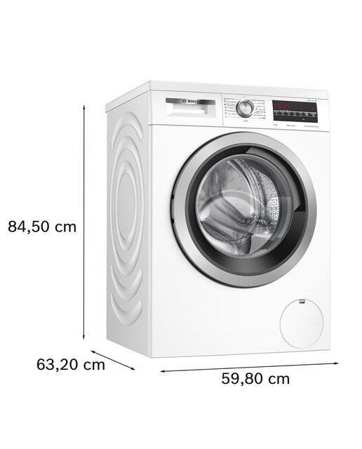 Lavadora Bosch 9 kg/ 1.400 rpm, motor EcoSilence - WUU28T67ES Blanco-2