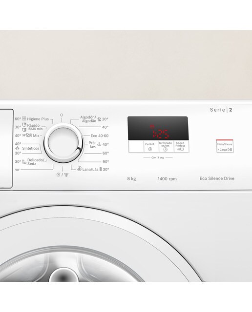 Lavadora Bosch 8 kg / 1.400 rpm - WGE03400EP Blanco-5