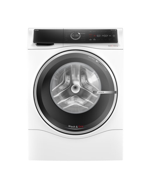 Imagem 0 de Máquina de Lavar e Secar Roupa Bosch Serie 8 WNC254A0ES i-DOS, Carga Frontal de 10,5/6 kg e 1400 rpm - Branco
