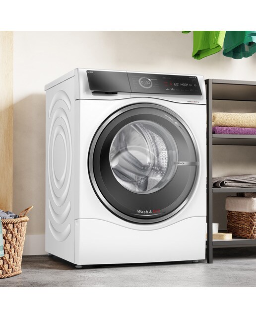 Máquina de Lavar e Secar Roupa Bosch Serie 8 WNC254A0ES i-DOS, Carga Frontal de 10,5/6 kg e 1400 rpm - Branco Branco-3