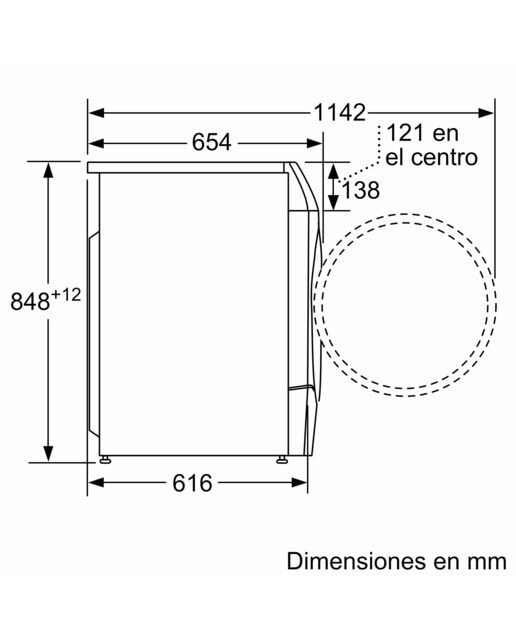 Máquina de Lavar e Secar Roupa Bosch Serie 8 WNC254A0ES i-DOS, Carga Frontal de 10,5/6 kg e 1400 rpm - Branco Branco-10