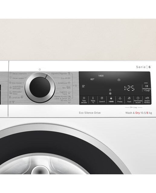 Lavadora secadora Bosch 10.5 kg/ 1400 rpm, dosificación automática i-DOS - WNG244A0ES Blanco-5