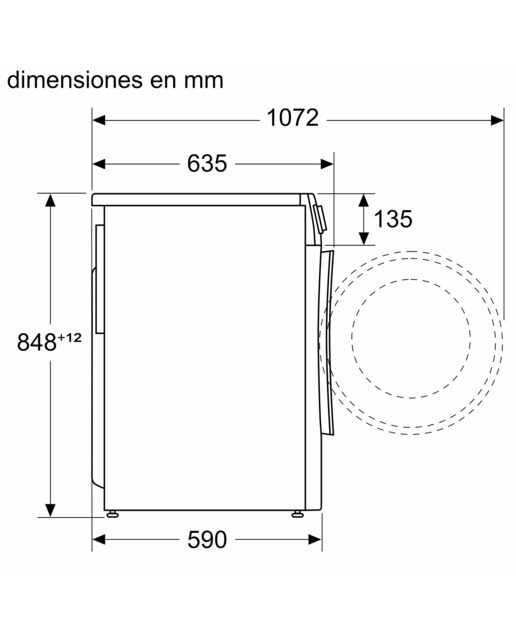 Lavadora secadora Balay 10,5 kg / 1400 rpm - 3TW9105BD Blanco-2
