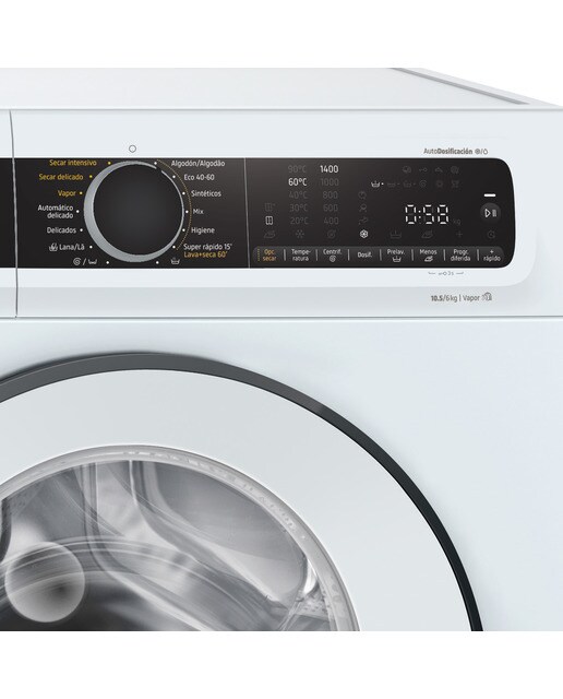 Lavadora secadora Balay 10,5 kg / 1400 rpm - 3TW9105BD Blanco-3