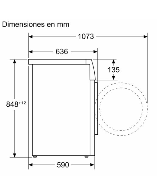 Lavadora Balay 9 kg / 1.400 rpm - 3TS495XS Acero antihuellas-2