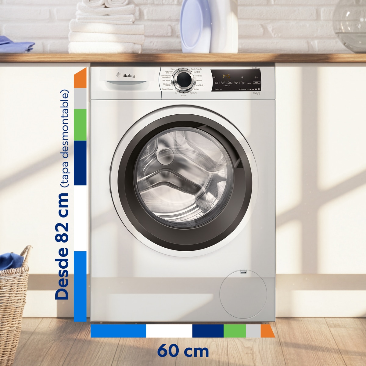 Lavadora Balay 9 kg/ 1.200 rpm, Tecnología AquaControl Plus -3TS993BP Blanco-3