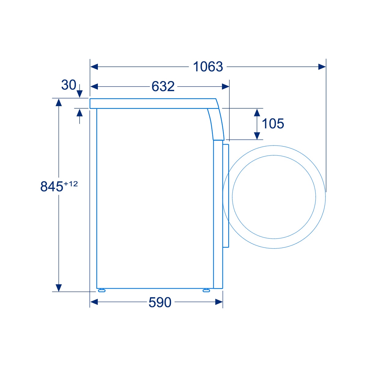 Lavadora Balay 9 kg/ 1.200 rpm, Tecnología AquaControl Plus -3TS993BP Blanco-4
