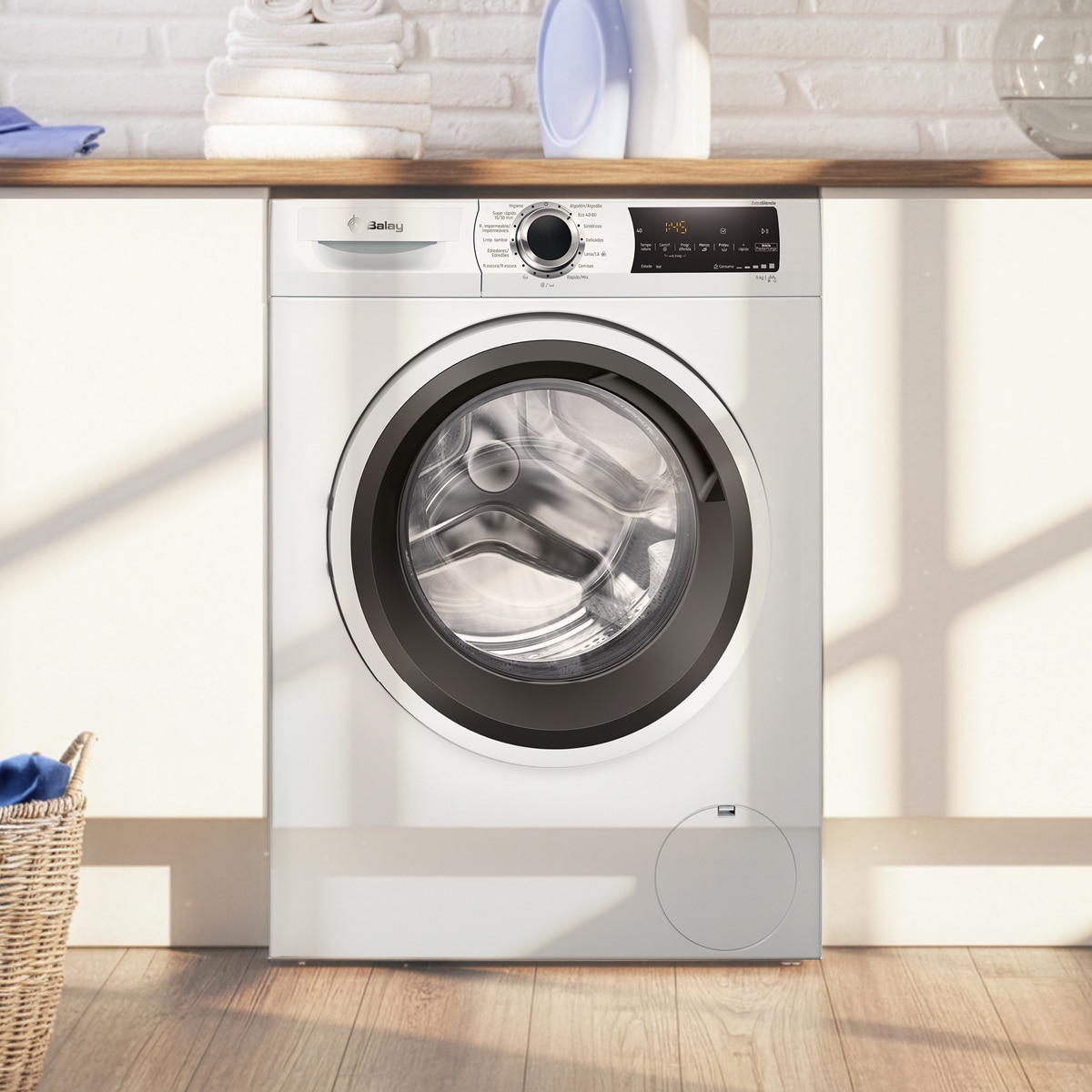 Lavadora Balay 9 kg/ 1.200 rpm, Tecnología AquaControl Plus -3TS993BP Blanco-13